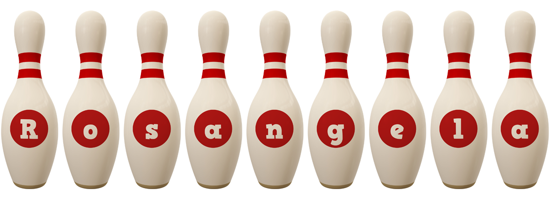 Rosangela bowling-pin logo