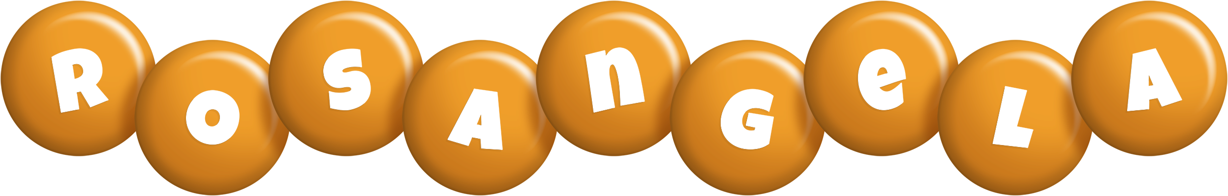 Rosangela candy-orange logo