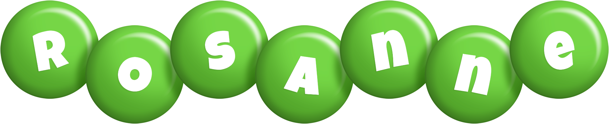 Rosanne candy-green logo