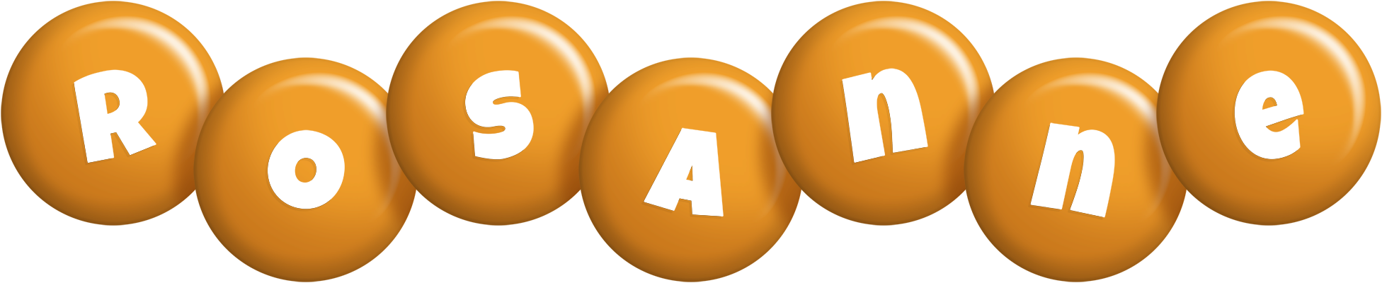 Rosanne candy-orange logo