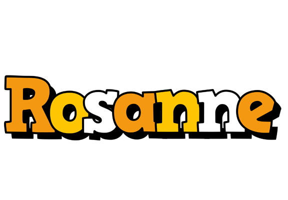 Rosanne cartoon logo
