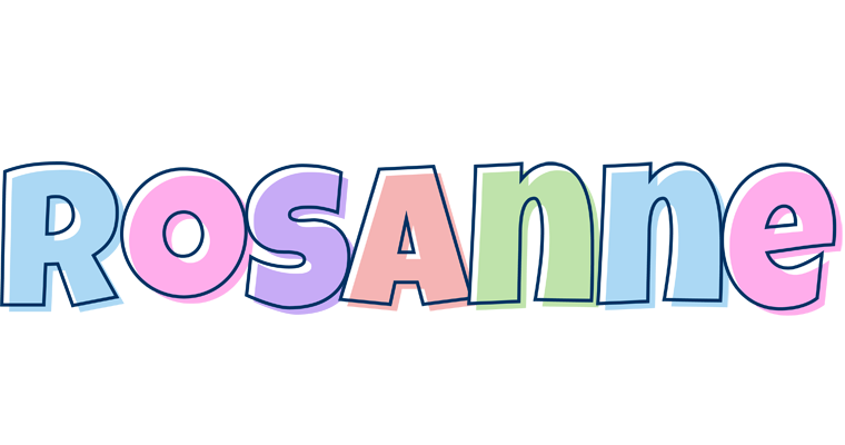 Rosanne pastel logo