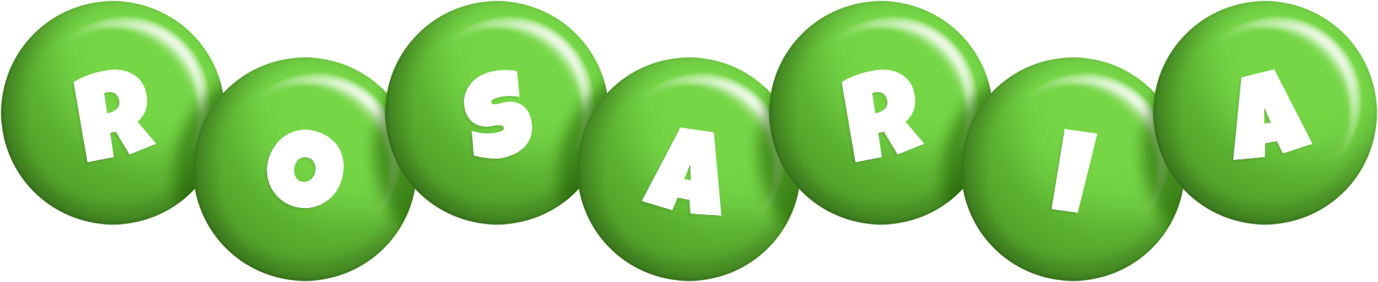 Rosaria candy-green logo