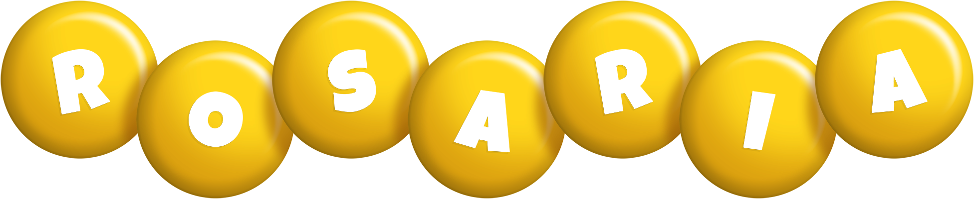 Rosaria candy-yellow logo