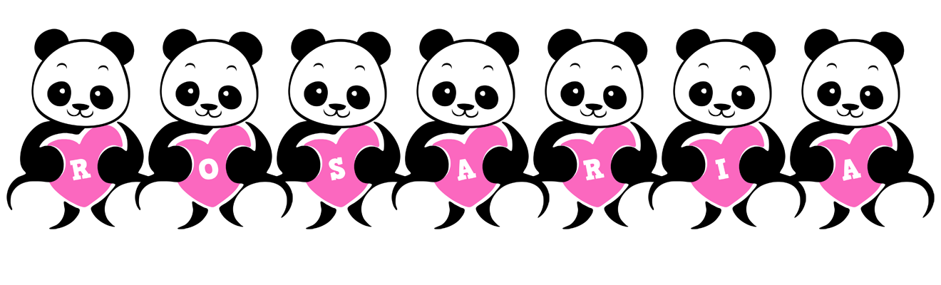 Rosaria love-panda logo