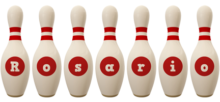Rosario bowling-pin logo