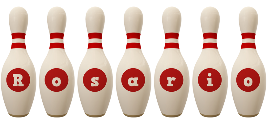 Rosario bowling-pin logo