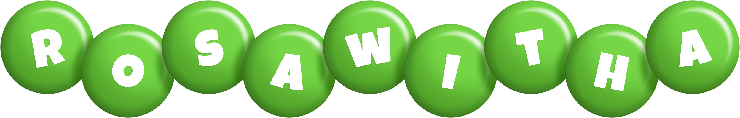 Rosawitha candy-green logo