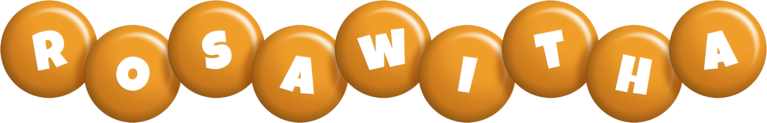 Rosawitha candy-orange logo