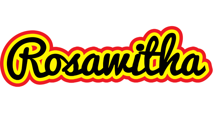 Rosawitha flaming logo