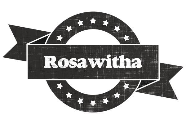 Rosawitha grunge logo