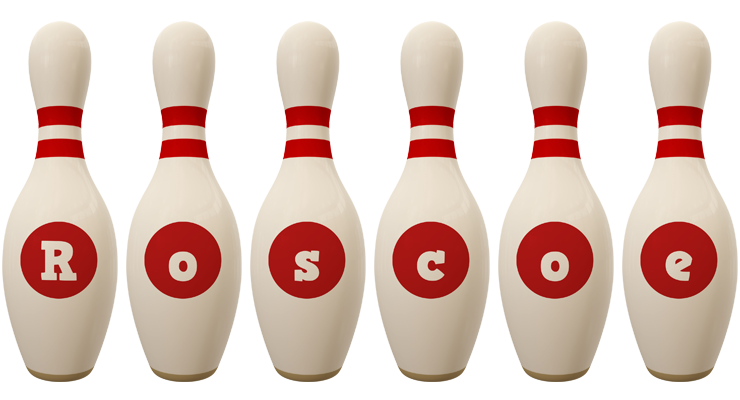 Roscoe bowling-pin logo