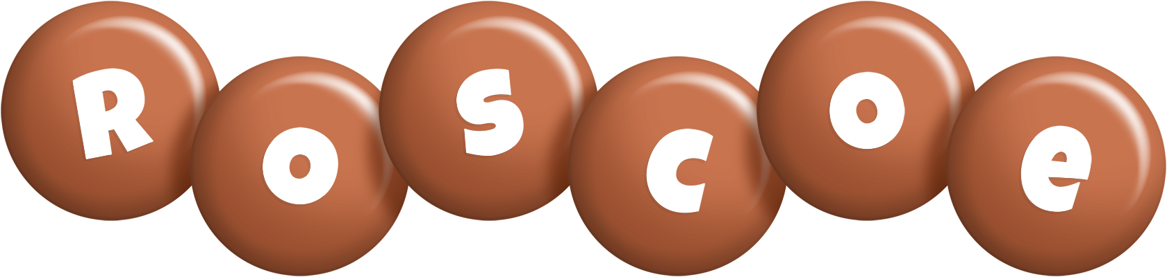 Roscoe candy-brown logo