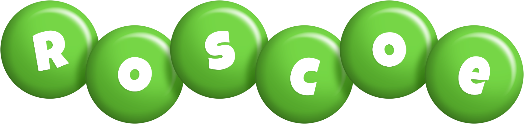 Roscoe candy-green logo