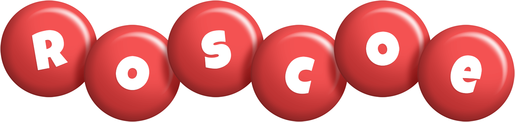Roscoe candy-red logo