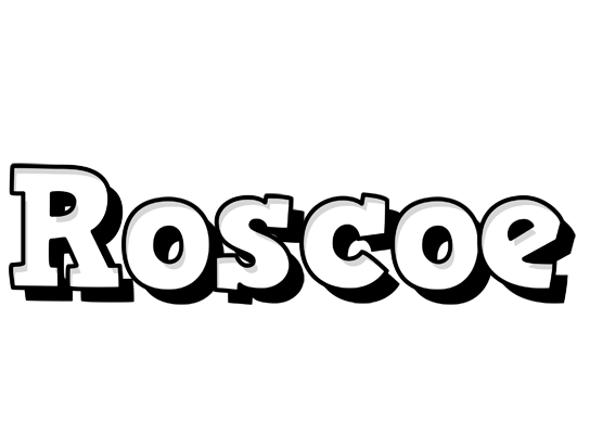 Roscoe snowing logo