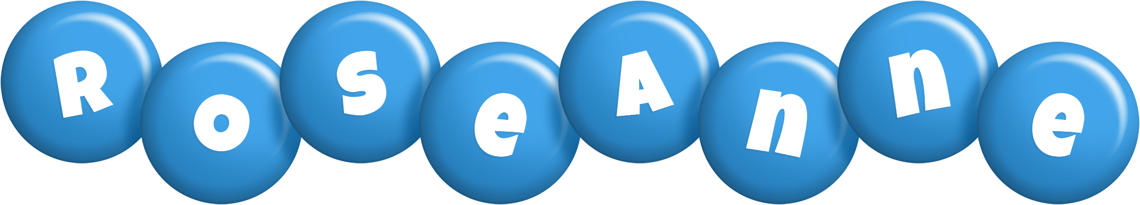 Roseanne candy-blue logo