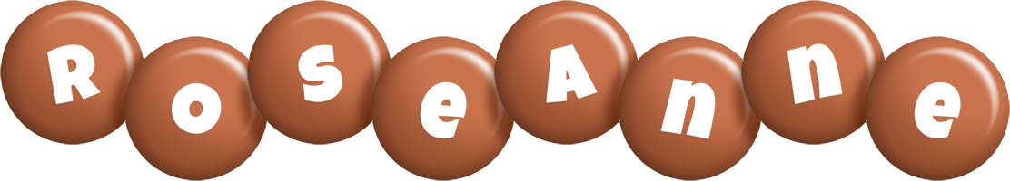 Roseanne candy-brown logo