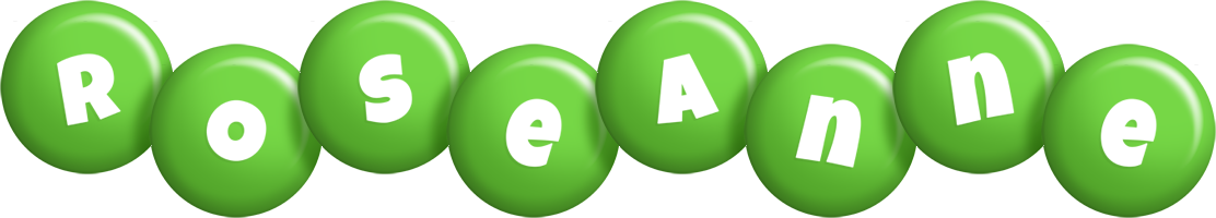 Roseanne candy-green logo