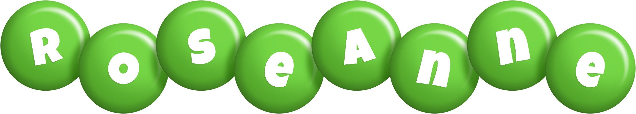 Roseanne candy-green logo