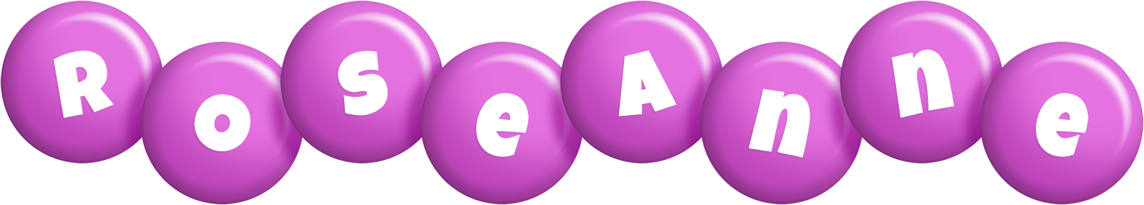 Roseanne candy-purple logo