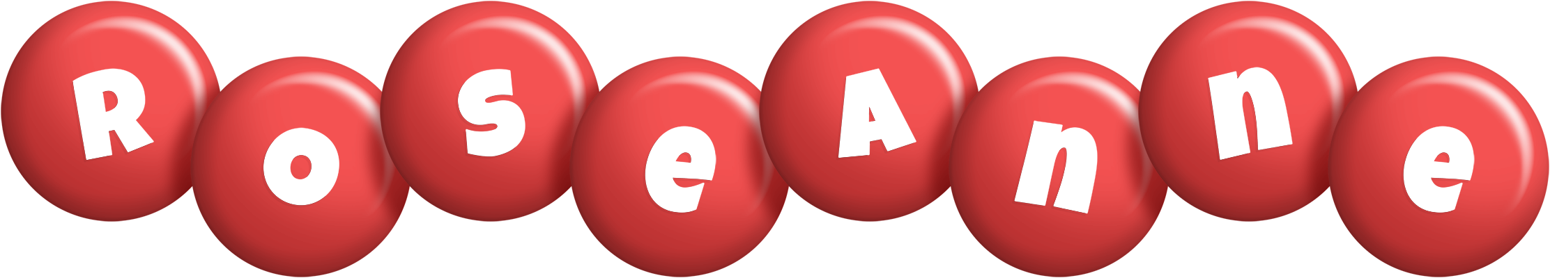 Roseanne candy-red logo