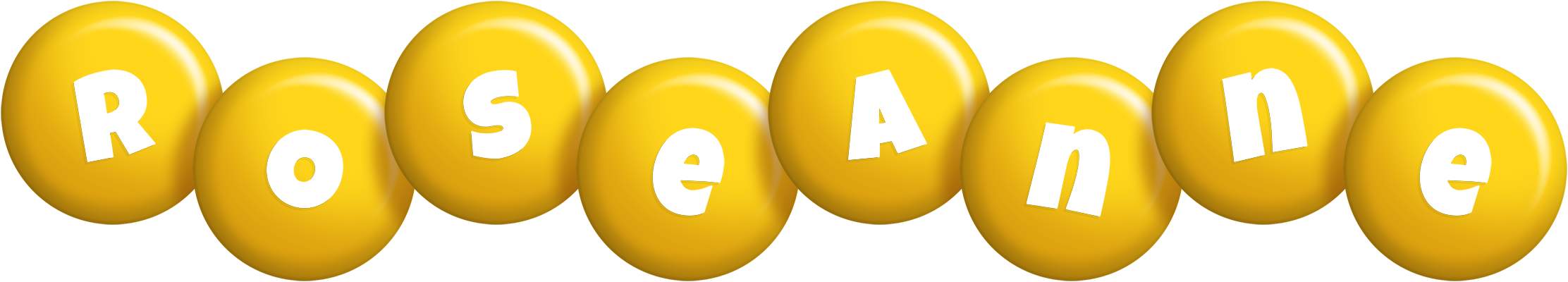 Roseanne candy-yellow logo
