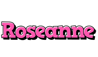 Roseanne girlish logo