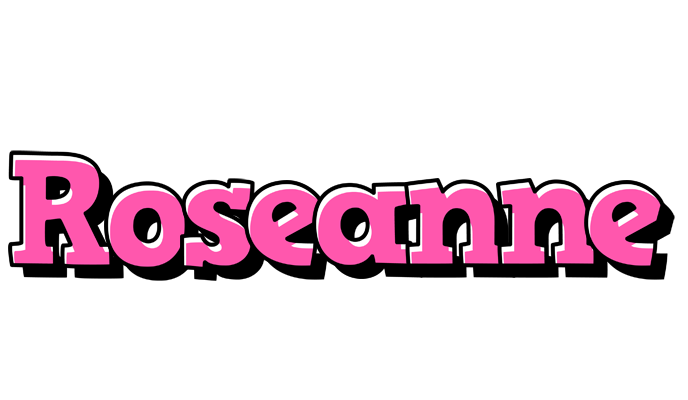 Roseanne girlish logo