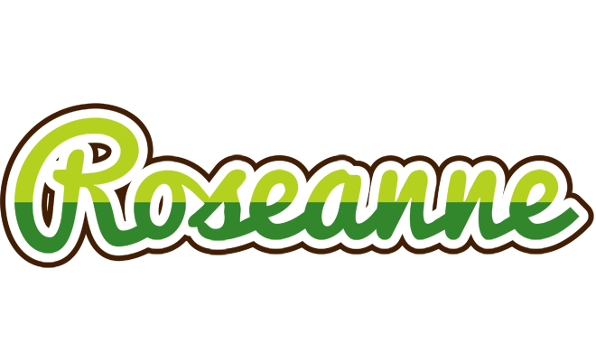 Roseanne golfing logo