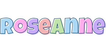 Roseanne pastel logo