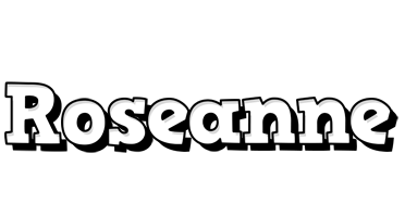 Roseanne snowing logo