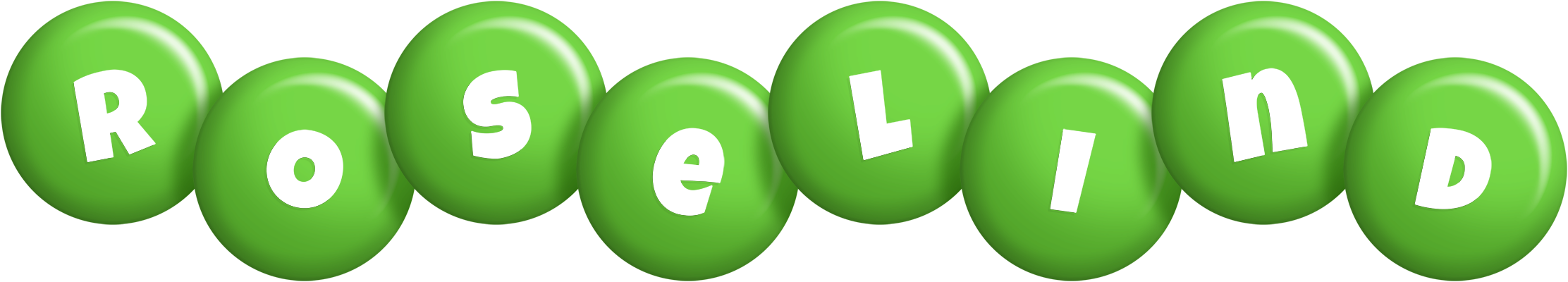 Roselind candy-green logo