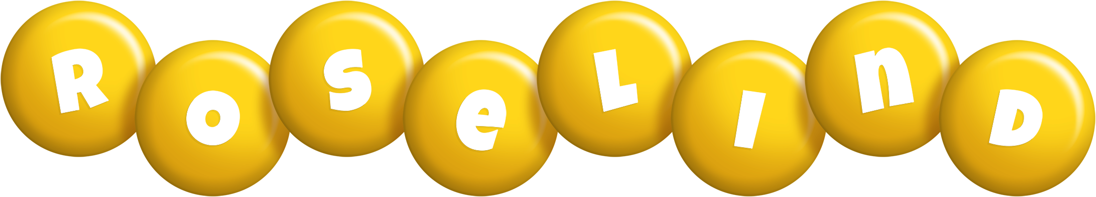 Roselind candy-yellow logo