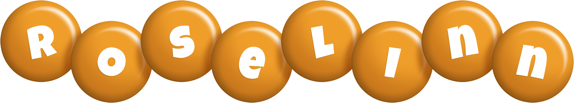 Roselinn candy-orange logo