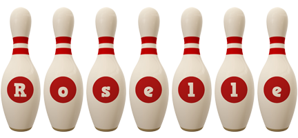 Roselle bowling-pin logo