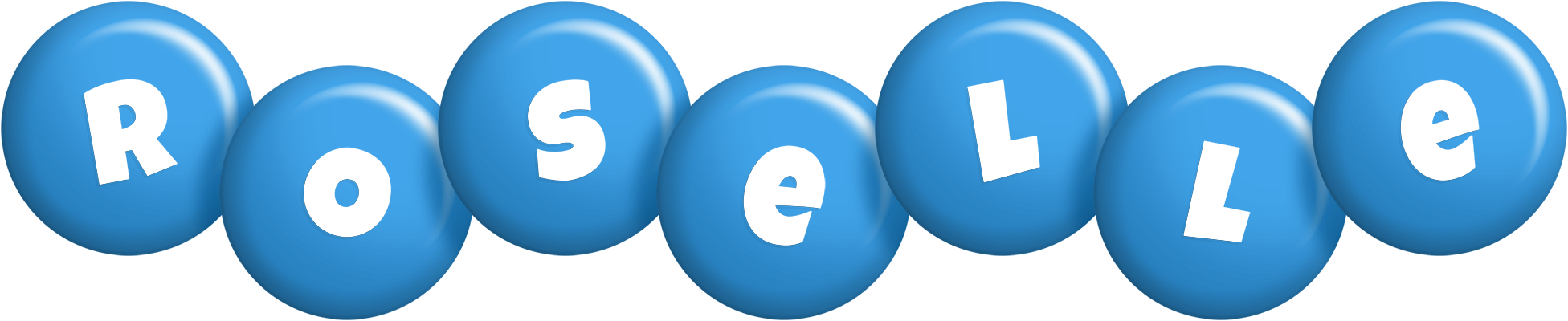 Roselle candy-blue logo