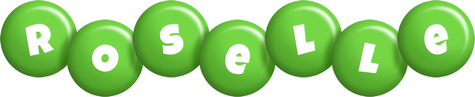 Roselle candy-green logo