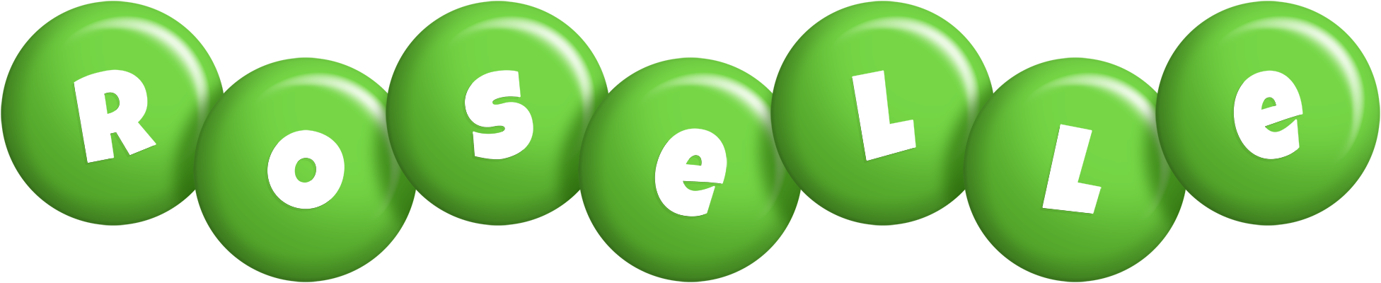 Roselle candy-green logo