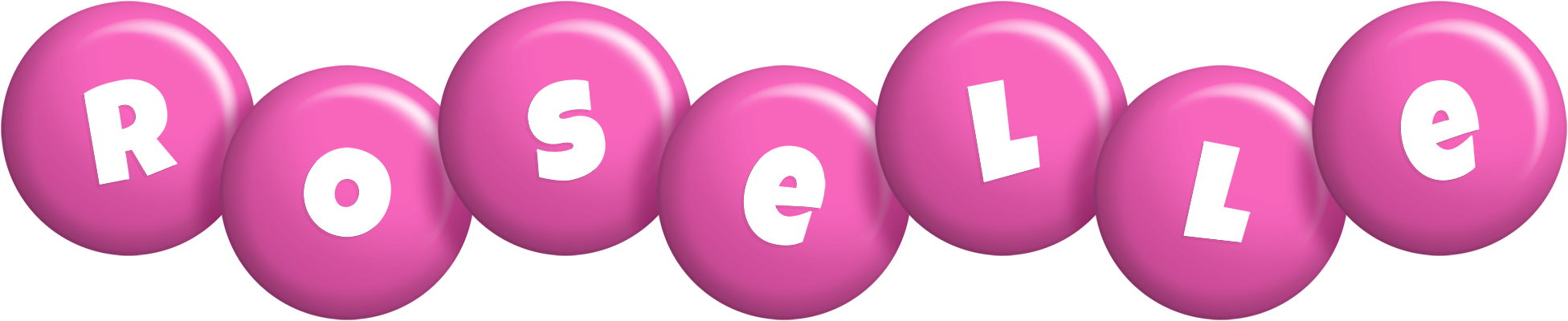 Roselle candy-pink logo