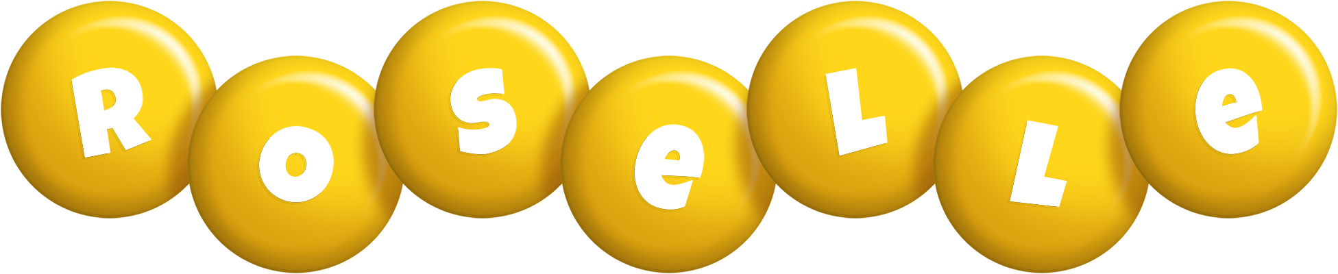 Roselle candy-yellow logo