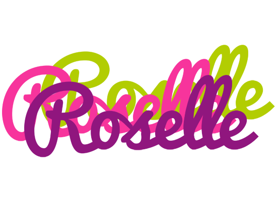 Roselle flowers logo