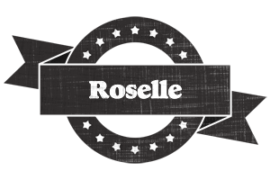 Roselle grunge logo