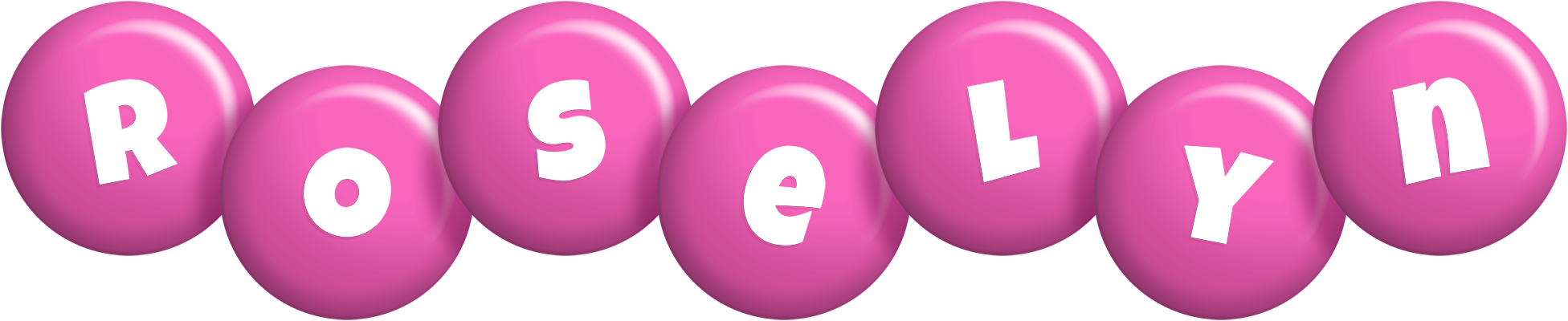 Roselyn candy-pink logo
