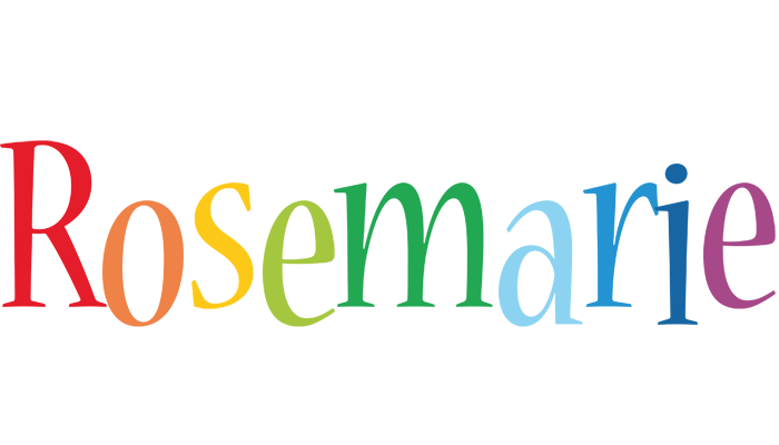 Rosemarie birthday logo