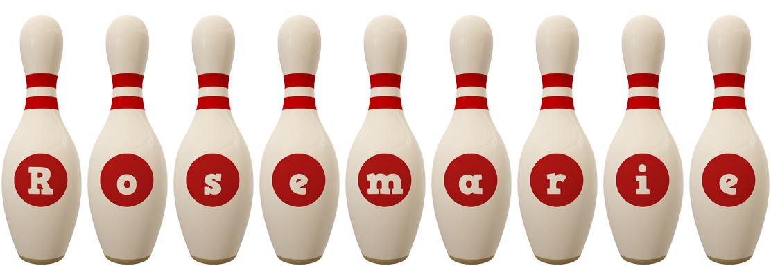 Rosemarie bowling-pin logo