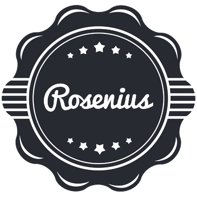 Rosenius badge logo