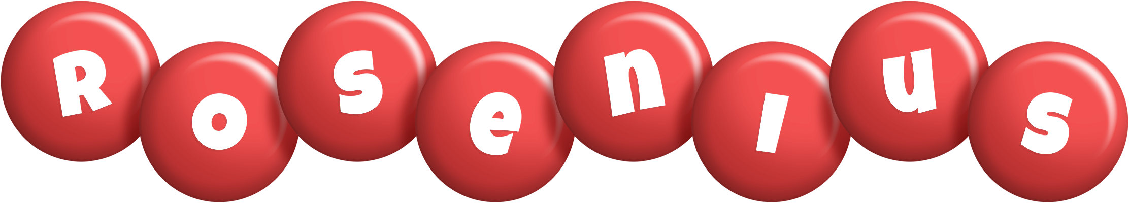 Rosenius candy-red logo