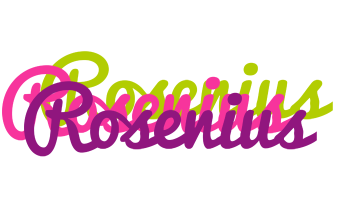 Rosenius flowers logo