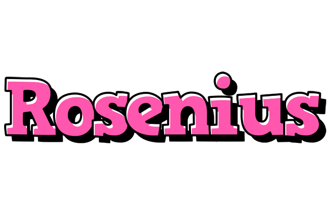Rosenius girlish logo